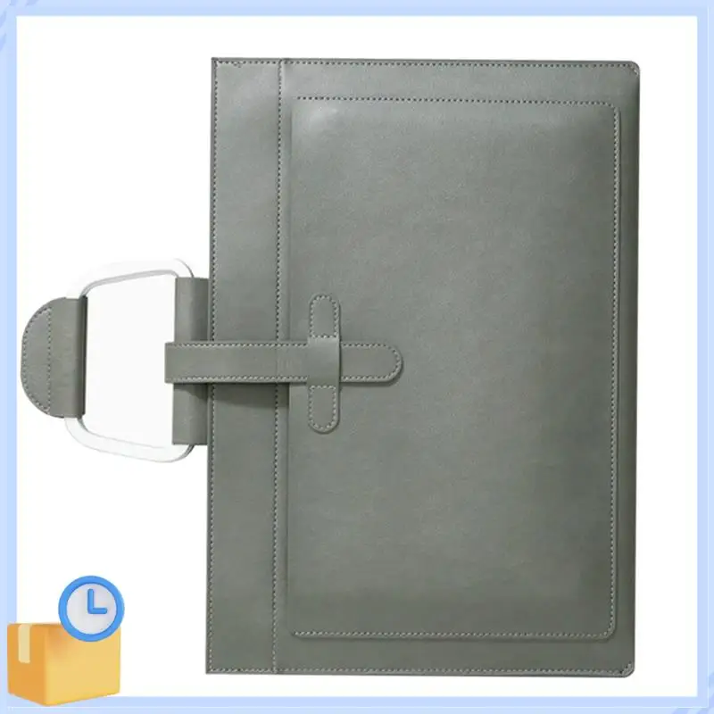 Popular A4 Leather Document Bag Envelope Document Holder Quality PU Leather Document Pouch Document Organizer File Bag