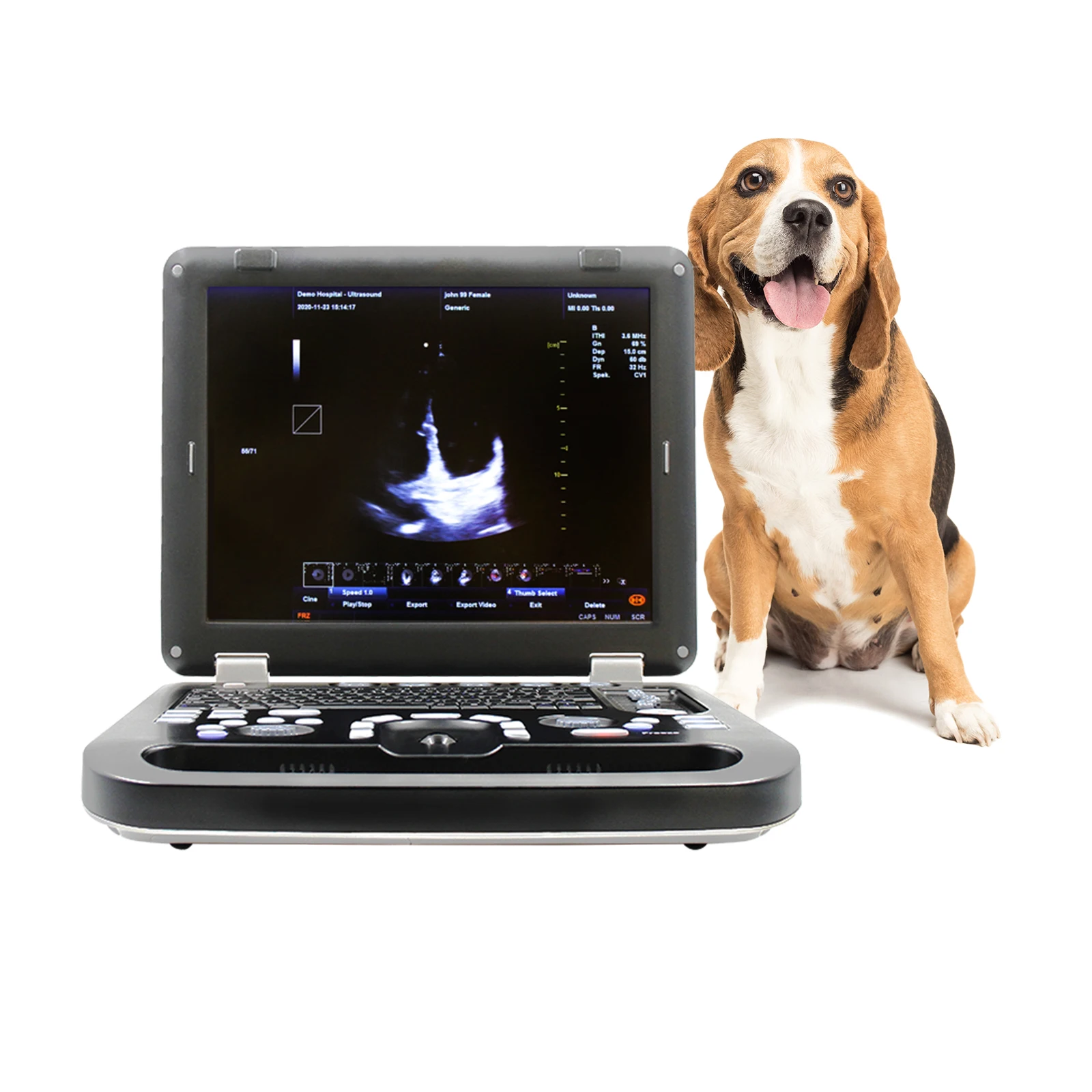 CONTEC CMS1700C-VET Instrumento Veterinário Máquina de Ultrassom Veterinária Portátil Mais Barato