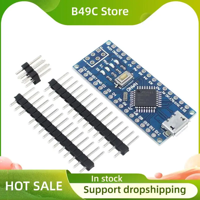

B49C NANO V3.0 328P Development Board ATMEGA328P MCU Improved Version C Programming Board