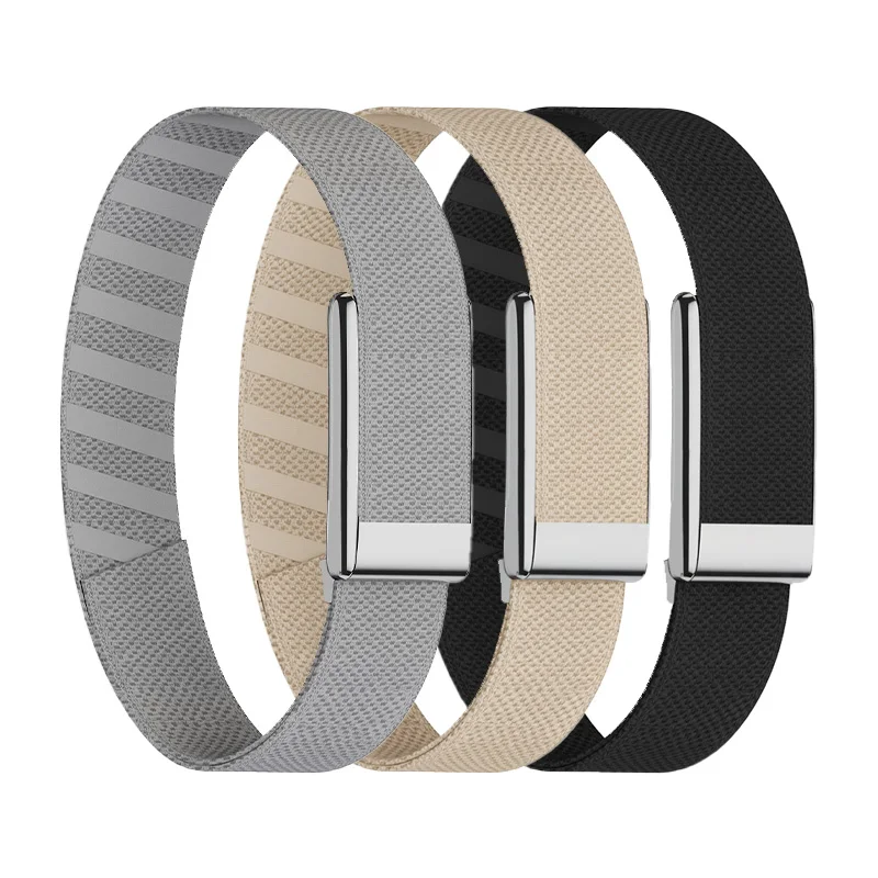 Bandas de bíceps para Whoop 5,0/MG, cómodas correas de nailon súper tejidas de repuesto, ajustables, suaves y duraderas