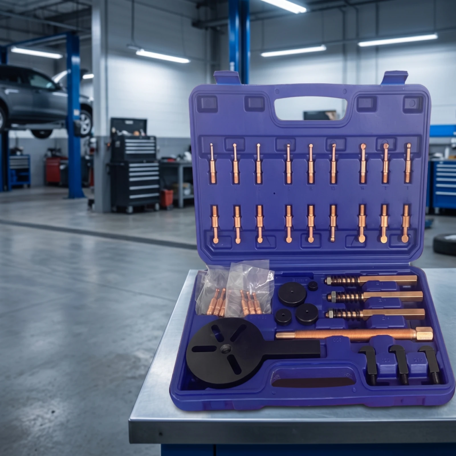Bearing Puller Kit with Case Organized Bearing Puller Set Removal Tool Kit Allall-Purpose High Hardness for Mechanics, Garage view 2