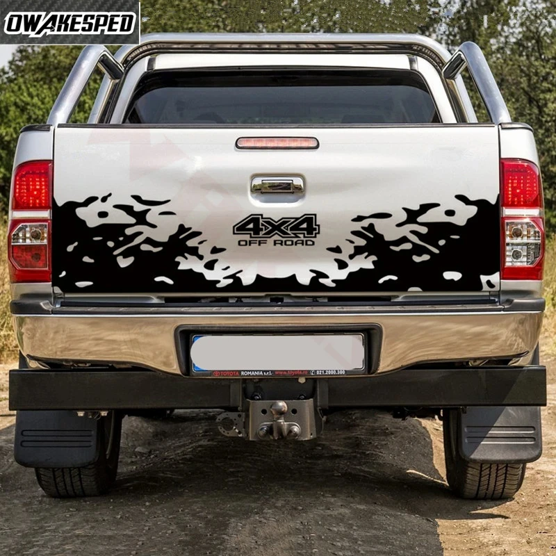 

2 шт. 4X4 ВНЕДОРОЖНЫЙ Стайлинг, декоративная наклейка на хвост автомобиля, наклейка на багажник пикапа для Ford Ranger Raptor Isuzu D-max Nissan-Nurnely Toyota-Hilux