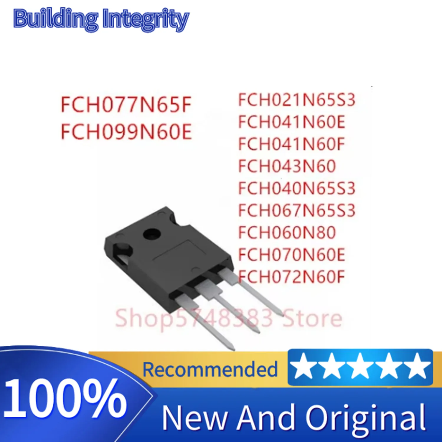 

10PCS FCH021N65S3 FCH041N60E FCH041N60F FCH043N60 FCH040N65S3 FCH067N65S3 FCH060N80 FCH070N60E FCH072N60F FCH077N65F FCH099N60E