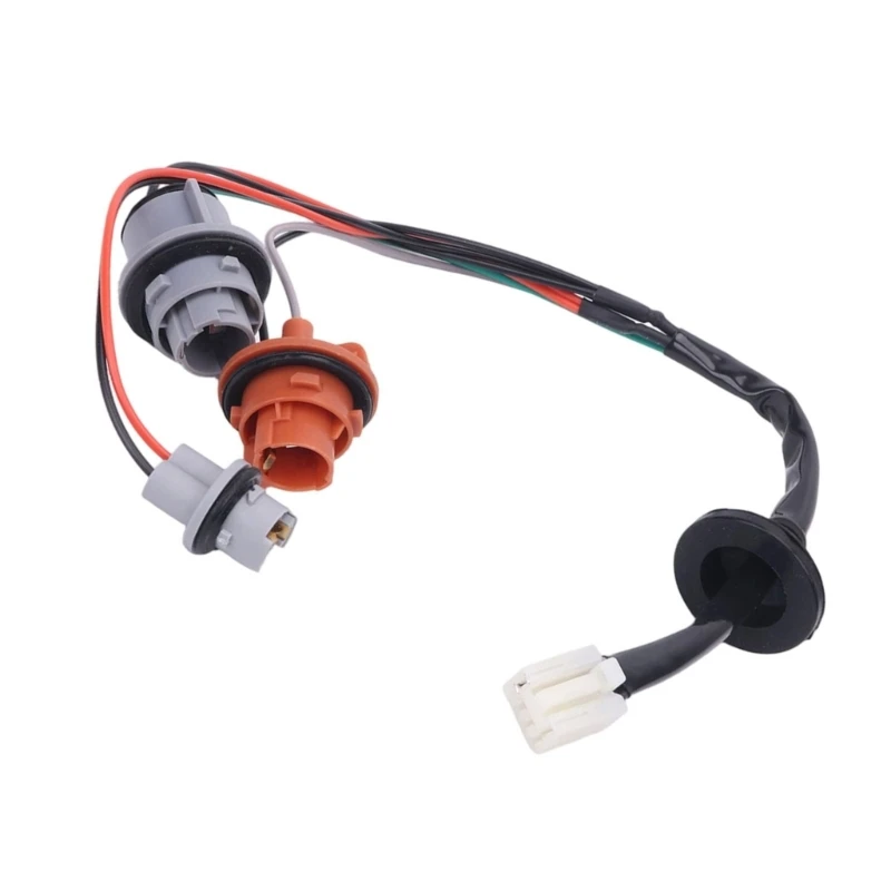M68B Tail Light Wire Harness for 2016-2018 Vehicle Application, Branched Connector Assembly with Bulb Sockets for No-Cut Wiring