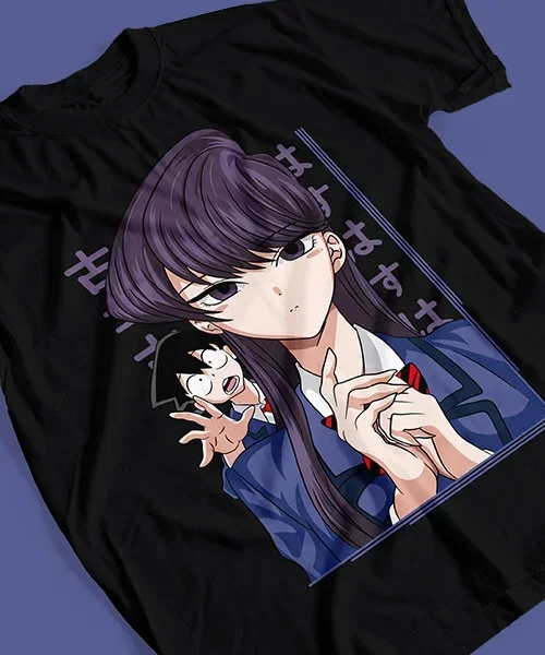 Camiseta unisex Shouko Komi y Tadano Hitohito Cotton anime T-shirt