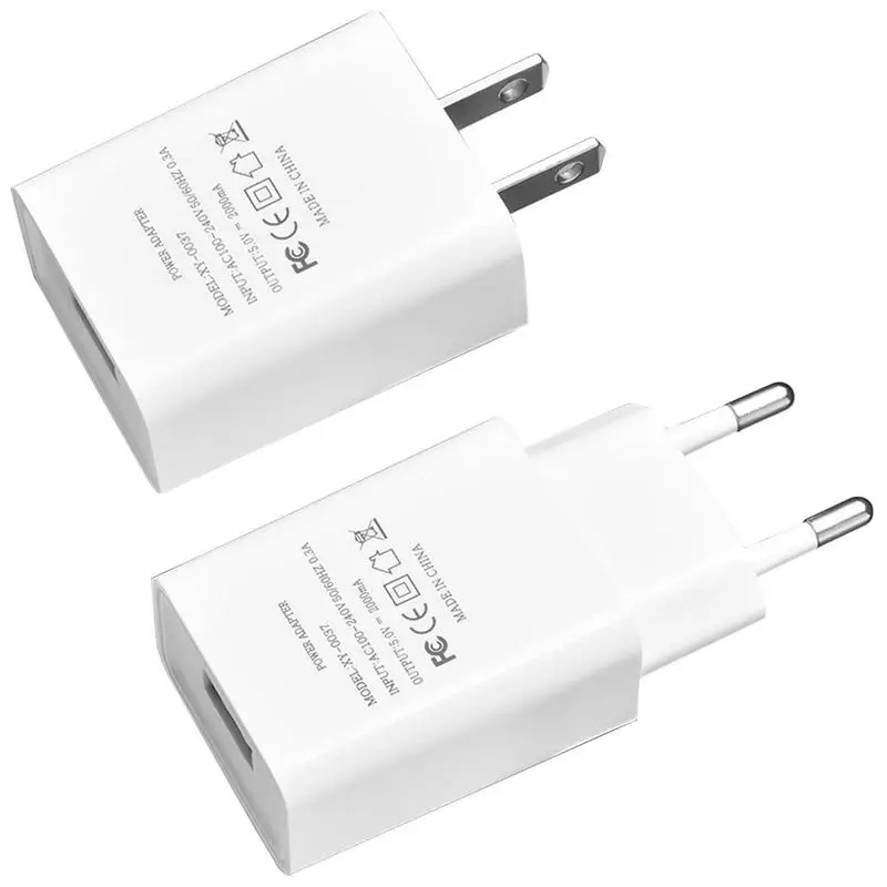 Charging Block 5V Power Adapter for USB Portable Lightweight Smartphone Power Adapters for Mobile Phone Audio Small Appliances