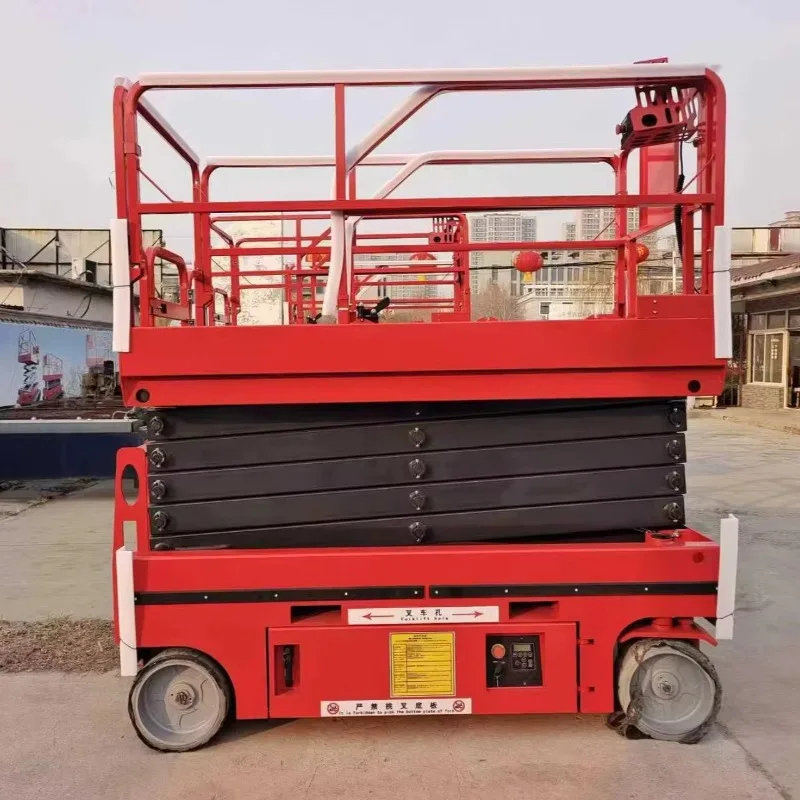 Low Floor Entry Electric Mobile Lift Table Battery Hydraulic Scissor Cart Warehouse Bottom Cargo Loading Equipment