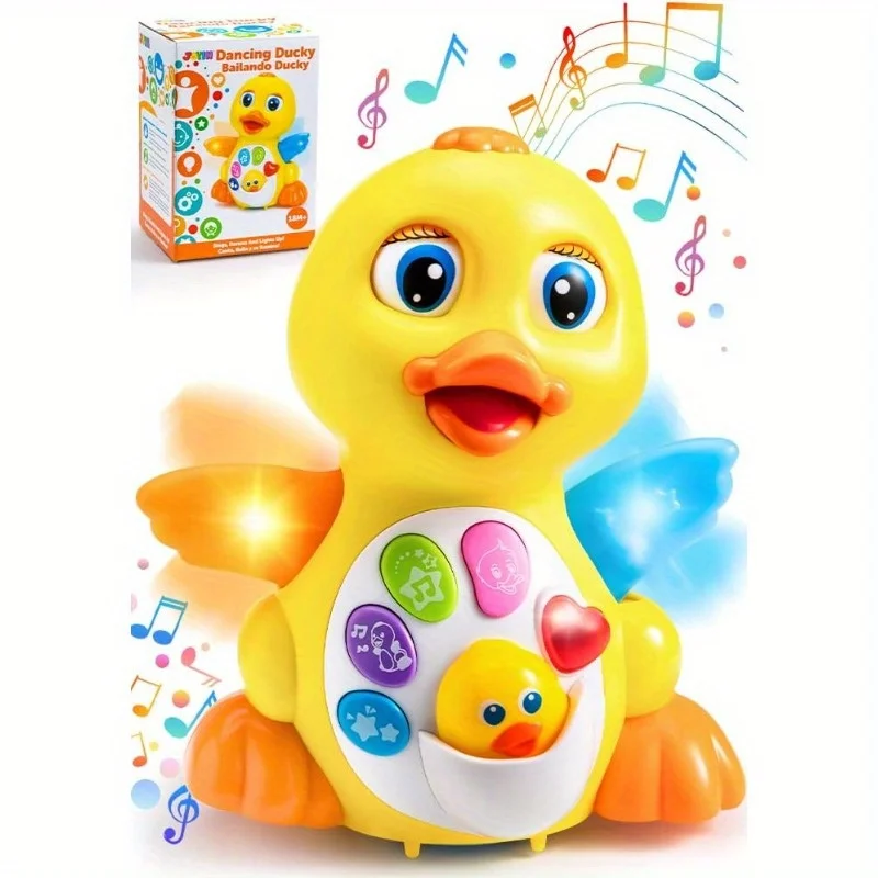 Musical Light Up Learning Toys For Toddlers, Dancing Walking Duck Baby Toy w/ Music And Lights, Kids' Musical Instruments