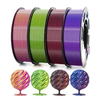 Dual-color PLA Silk 200g 3D Printing Materials 1.75mm 3D Printer Filament for FDM Non-toxic Vacuum Packaging Eco-Friendly