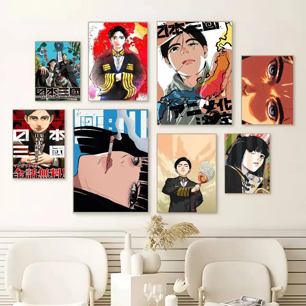 

Nippon Sangoku Poster HD Self Adhesive Waterproof Wall Art Ideal for Home Office Dorm Gift