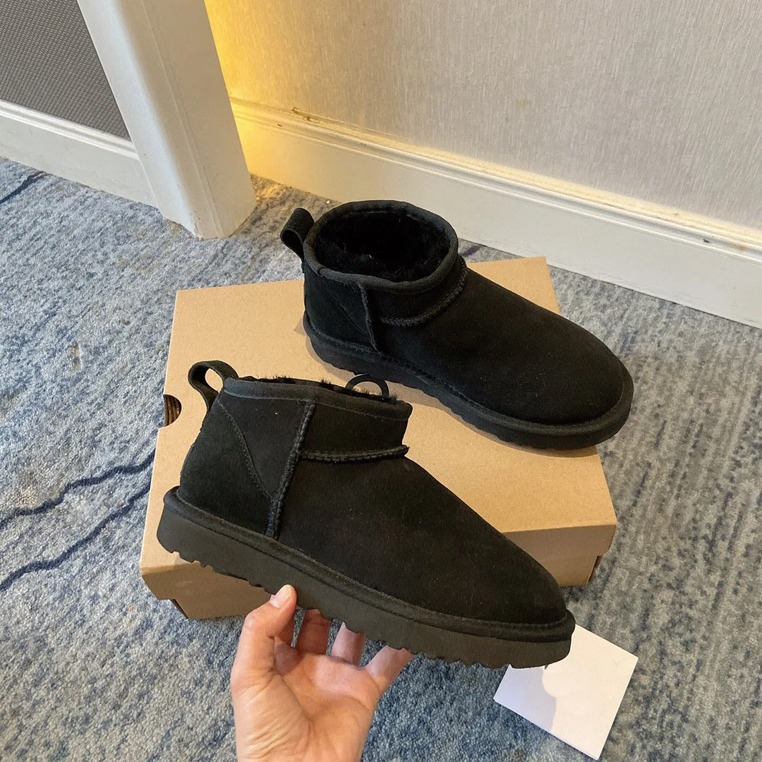 

Mini & Mighty! Genuine Shearling Boots with Non-Slip Sole. Stay Cozy & Secure All Winter.