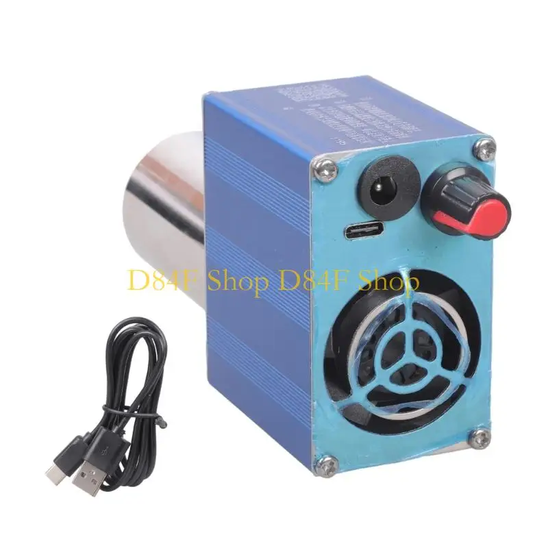 D84F USB Powered High Velocities Fan Assistance Cooling Metal Case Double Voltages Input