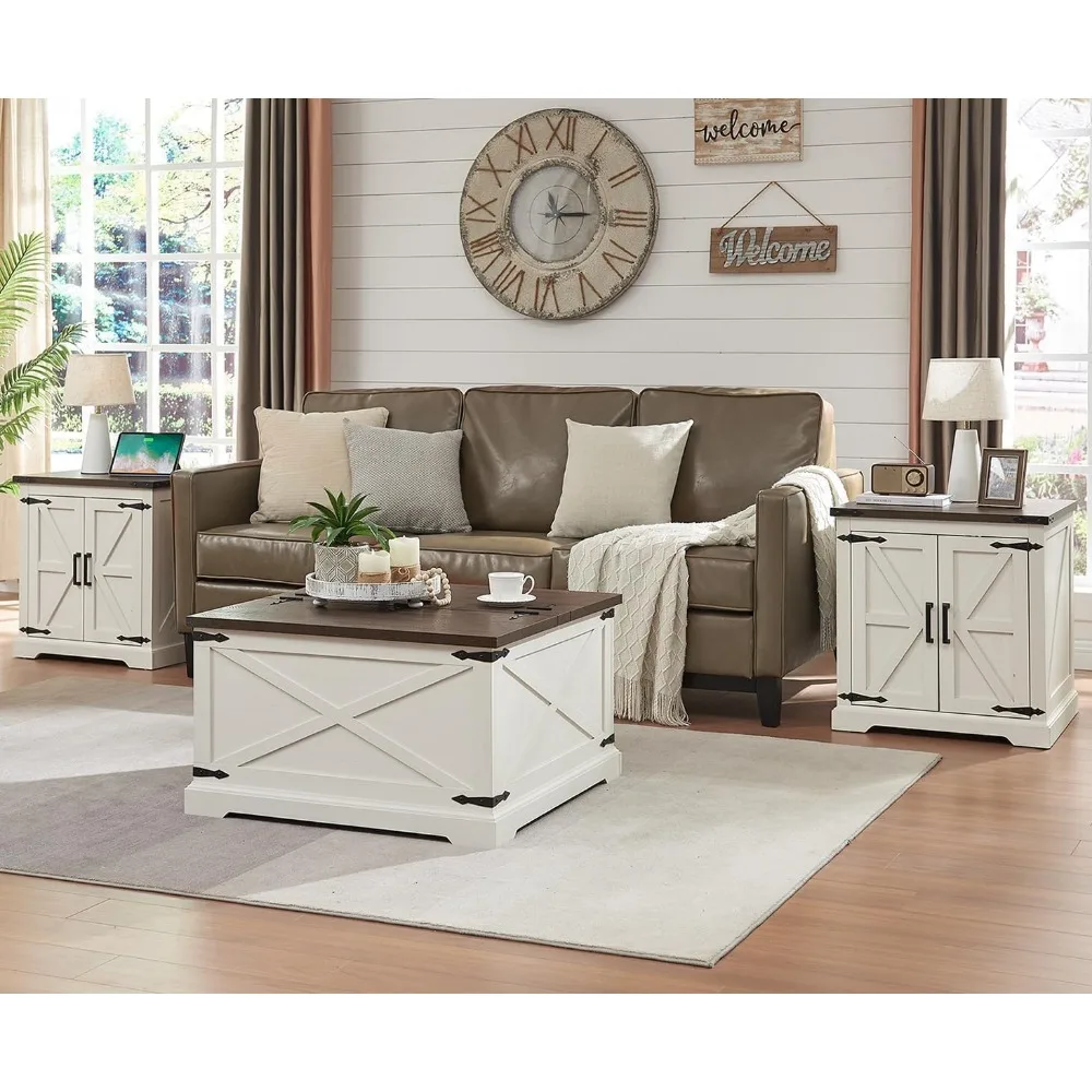 Rustic Wood Coffee Table with Lift Top Storage, Large Hidden Space for Rustic Living Room Decor