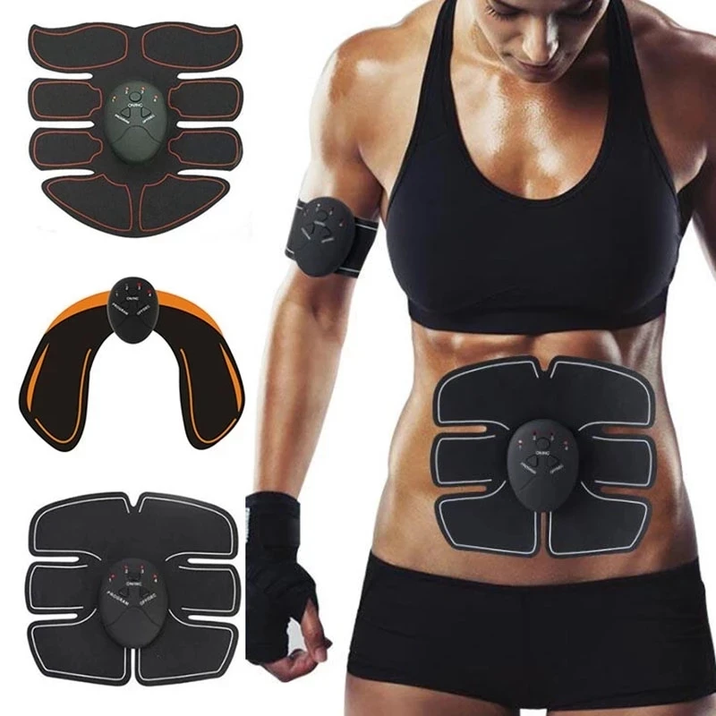 Wireless EMS Muscle Stimulator ABS Abdominal Muscle Trainer Toner Body Fitness Hip Trainer Shaping Patch Sliming Trainer Unisex