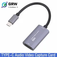 HDMI-compatble to TYPE-C Audio Video Capture Card 1080P 30fps USB-C Capture Card For Gaming Live Streaming Video Record