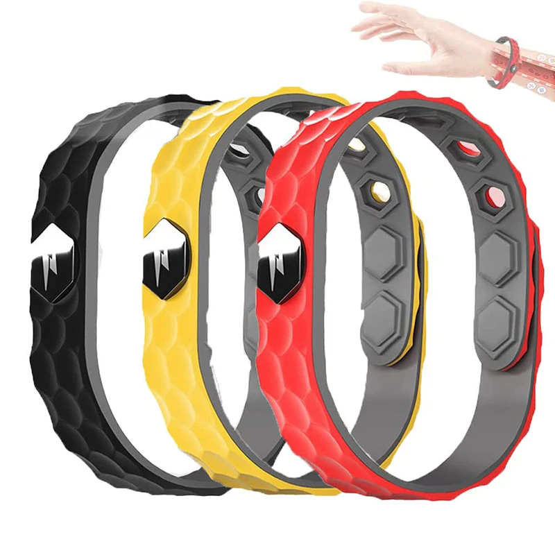 

Wireless Anti-static Silicone Bracelet Men Women Fashion Waterproof Adjustable Basketball Anion Bracelet Wrist Strap Wristbands