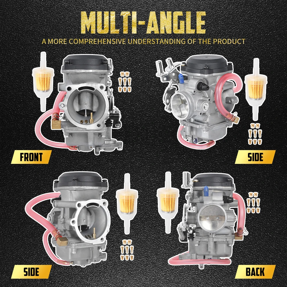 Motorcycle CV40 Carburetor W/ Main Slow Jets Fuel Filter Carb For Harley Sportster XL 1200 883 Touring Road Glide Softail Dyna