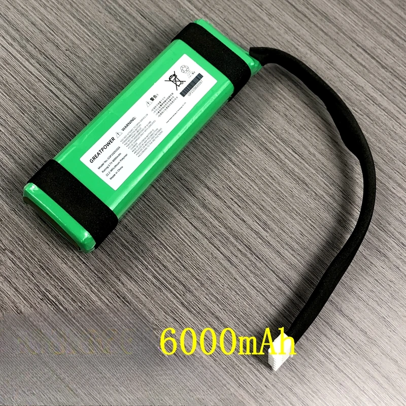 New 3.7V 6000mAh Battery for JBL Charge 3 Charge3 GSP1029102A Bluetooth Player Accumulator 5-wire Plug