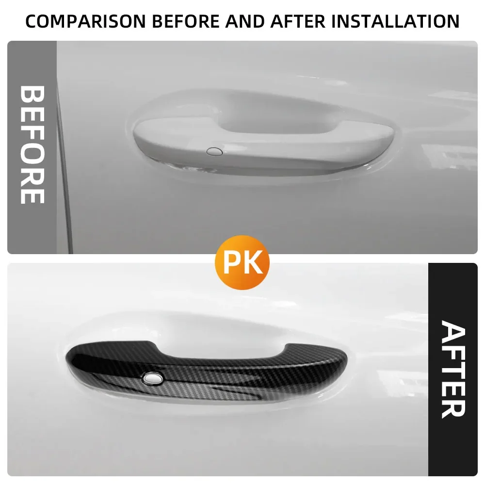 ⭐Genuine⭐ Door Handle Cover For MG 4 MG4 EV Mulan 2022 2023 2024 Trim Door Handles Sticker Decoration Cover Styling Accessories view 2