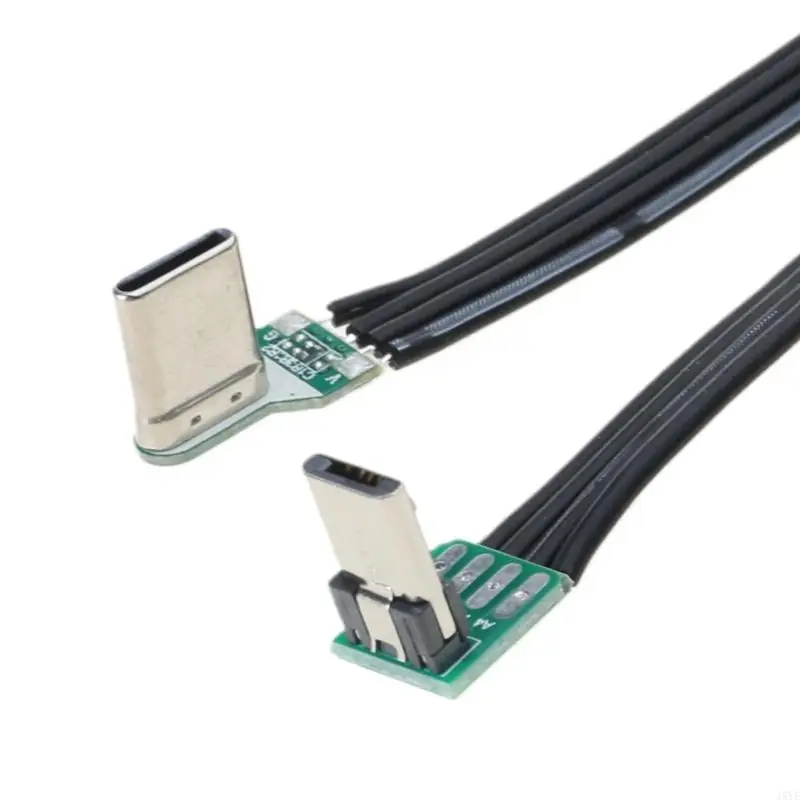 15YE Type C to USB 5Pin Connection Charging Cable for Mobile Devices, Game Consoles, and Cameras Left Right Angled