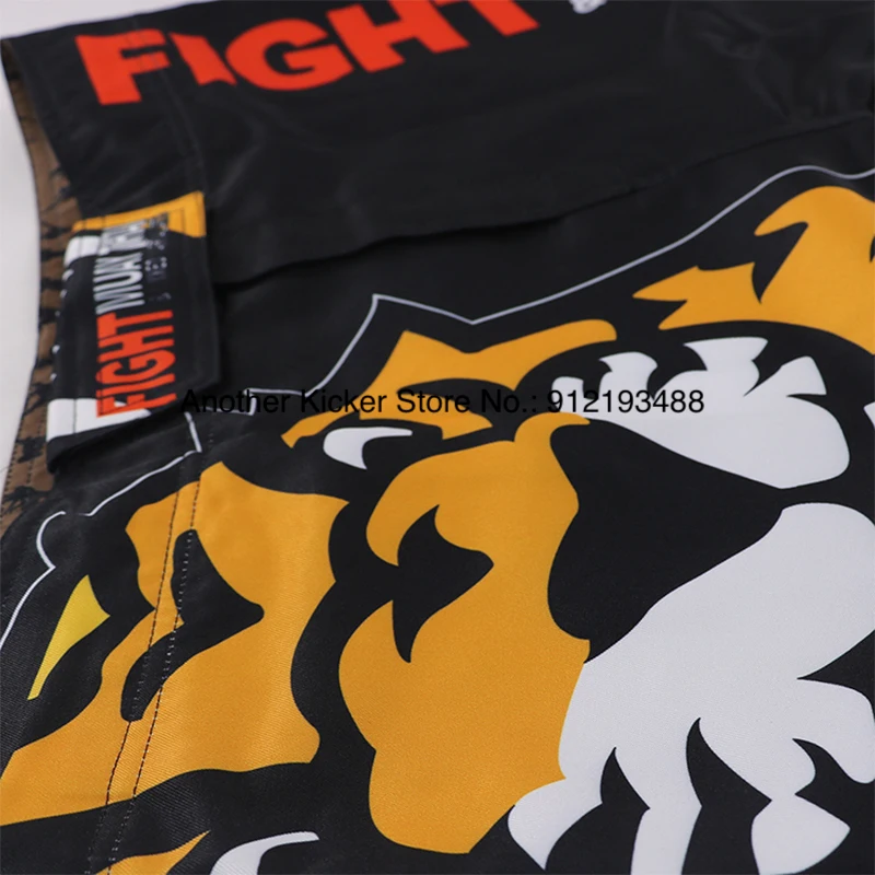 Grappling mma shorts tigre muay thai kick boxing calças ginásio artes marciais gaiola luta treinamento wear bjj jiu jitsu kickboxing shorts