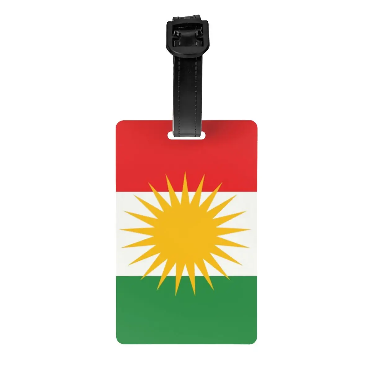 

Custom Kurdistan Flag Luggage Tag Travel Bag Suitcase Privacy Cover ID Label