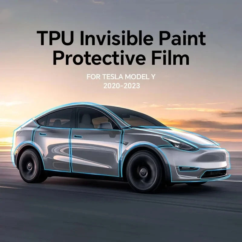 For Tesla Model Y 3 2020-2023 Paint Protection Film Clear Bra PPF Anti Scratch PreCut Car Body Sticker Film Cover Accessories