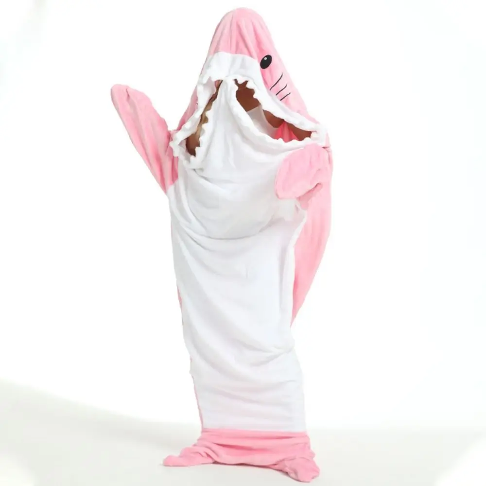

Cartoon Shark Conjoined Pajamas Funny Thick Warm Shark Pajamas Nightwear Cosplay Costume Winter Bodysuit Sleepwear Women