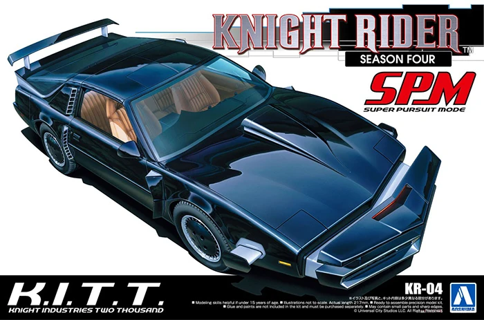 Aoshima 06378 static assembled car model 1/24 scale For Knight Rider2000 K.I.T.T.SPM car model kit