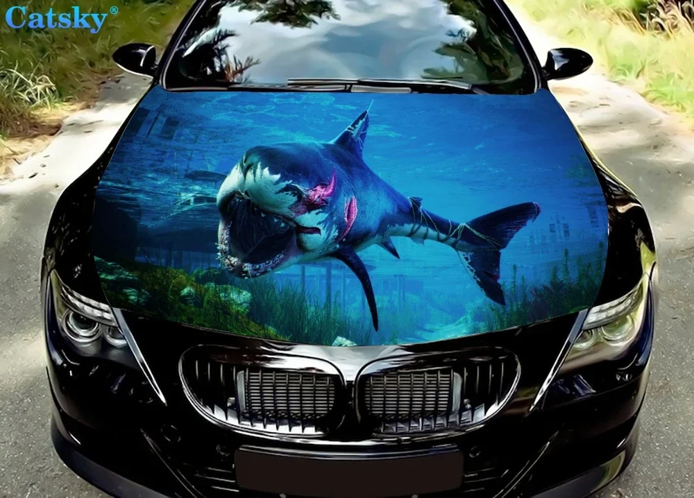 shark decals graphic vinyl decals hood graphics packaging decals custom DIY retrofit painting stickers