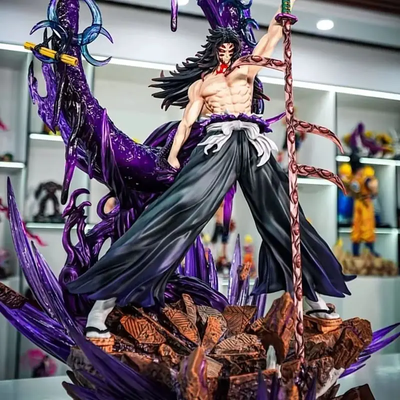 

Hot Demon Slayer Kokushibo Statue-Black Dead Mou 3.0 One Piece Gk Cartoon Model Hand-Made Desktop Decoration Ornaments