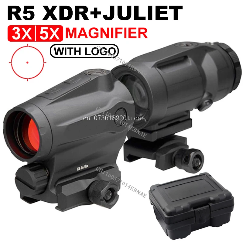 

R*M*O5 XDR GEN II 1x20 Rifle Red Dot Sight And JULIET3/5 3X 5X Magnifier Combo Kit Hunting Compact Sight Scope For 20mm Rail