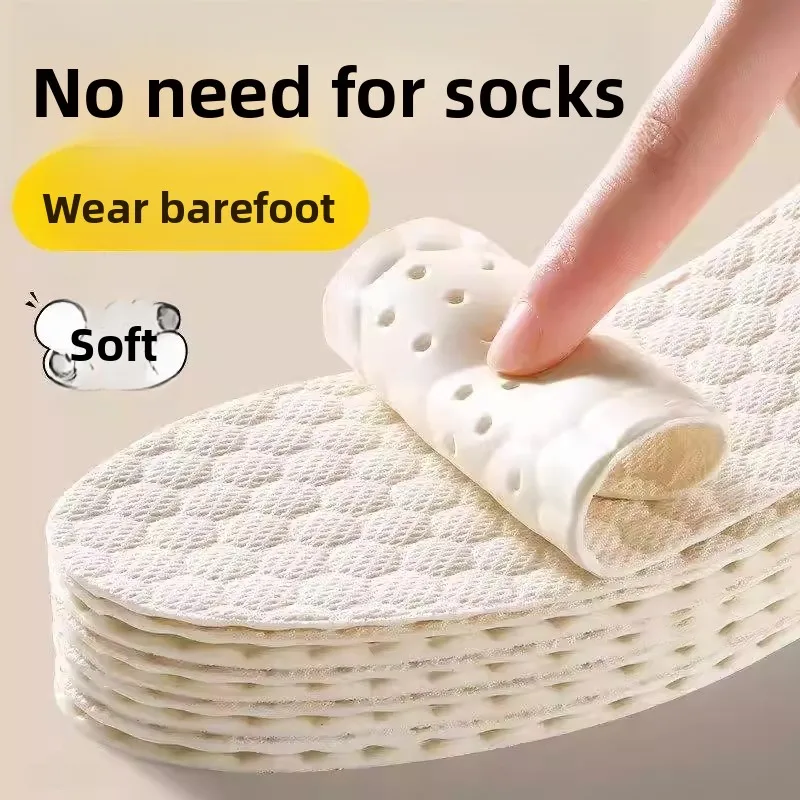 

Ультратонкие латексные стельки для женской обуви без верха: комфорт для длительного стояния, впитывание пота, защита от скольжения, летние, для одинарной обуви