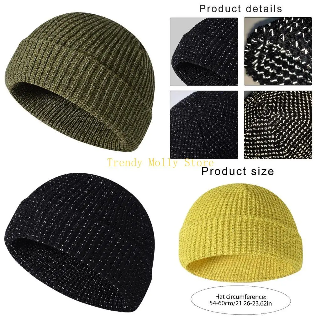 

N5KB модная вязаная шапка унисекс, теплые зимние шапки, волшебная защитная шапка с высокой видимостью