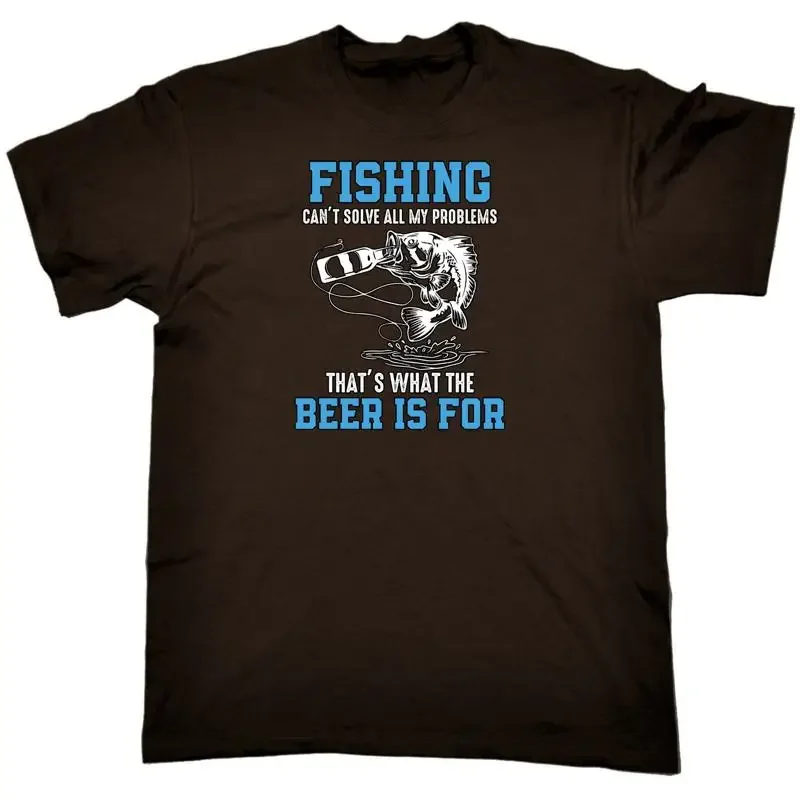 Fishing Cant Solve All My Problems Mens Funny T Shirt