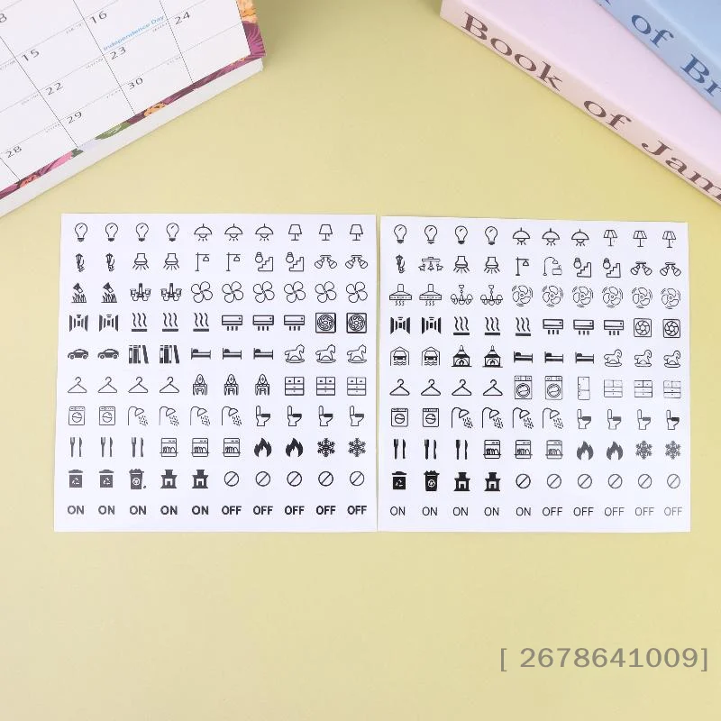 ⚑10Pcs Self-Adhesive Transparent Switch Label Sticker Waterproof Switches Labels Household Light Distribution Box Stickers