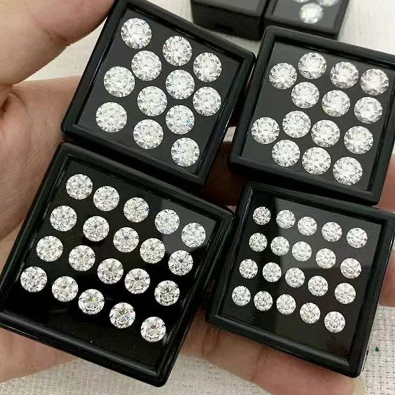 

Wholesale Real D Color Moissanite Stone Wholesale Prices Lab Diamond DIY Charms Jewelry Making Materials
