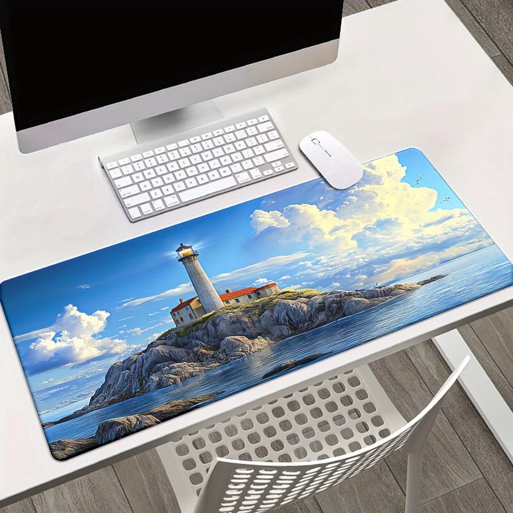 

Коврик для мыши Lighthouse Sea View Extended с противоскользящим резиновым основанием для игр и офиса