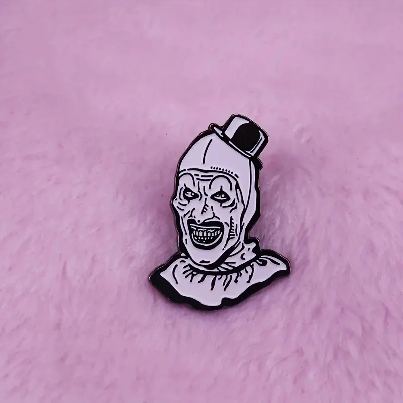 Halloween Terrifier Horror Movie Brooch Pins Enamel Badges Lapel Pin Brooches Jackets Denim Jacket Fashion Jewelry Accessories