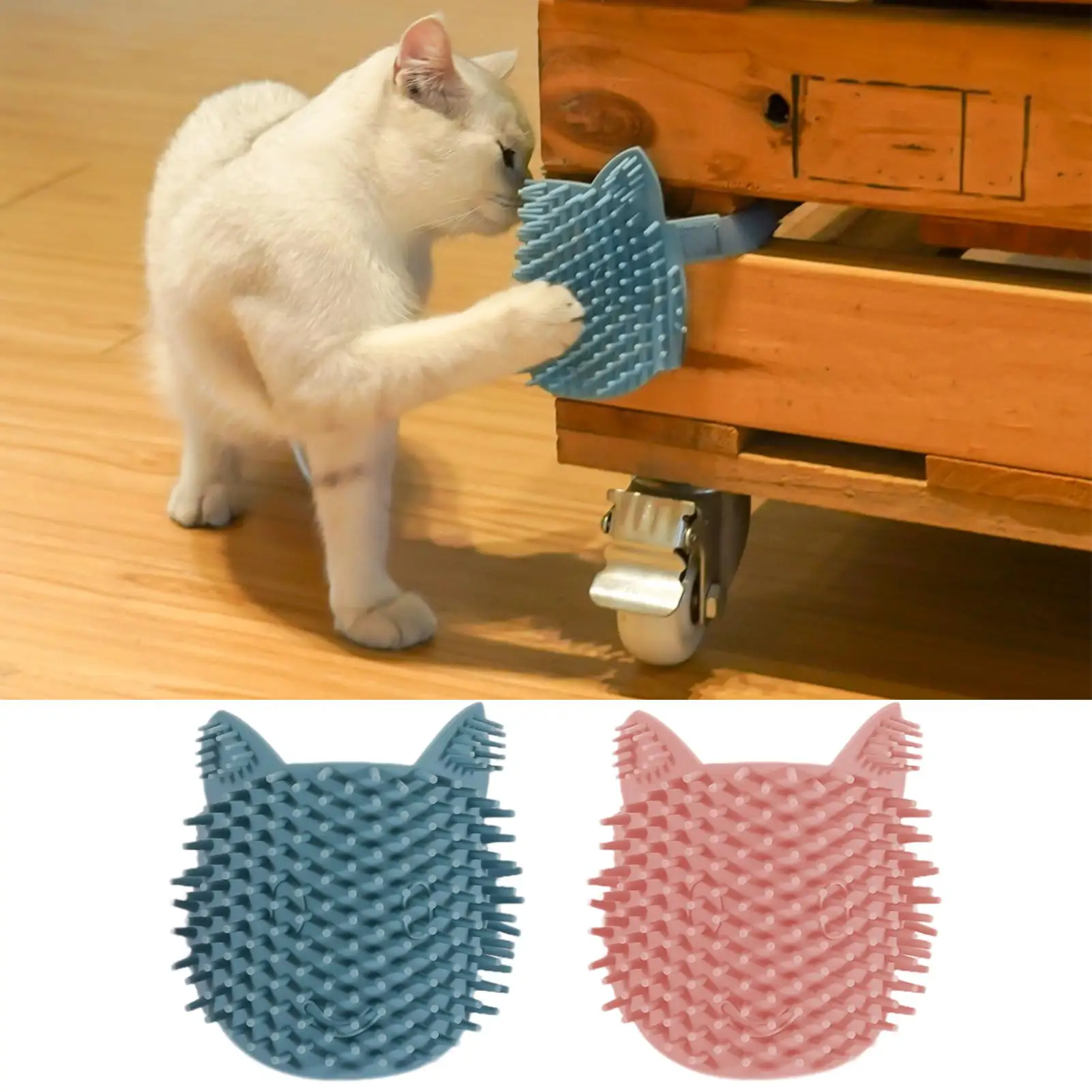 

Cat Corner Scratcher Corner Scratchers for Indoor Cats with Catnip Pet Self-Grooming Face Massager for Furniture Protection Cage