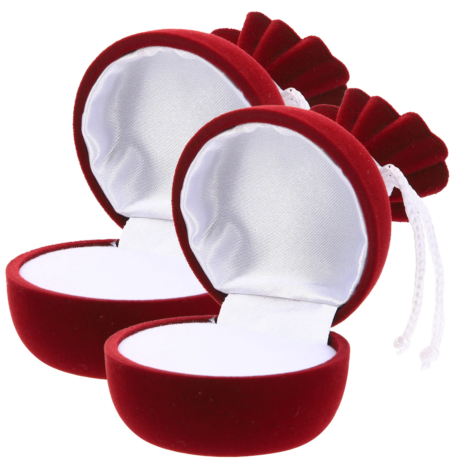 

2pcs Vintage Jewelry Jewelry Box For Women Ring Earrings Storage Case Travel Organizer Trinket Box