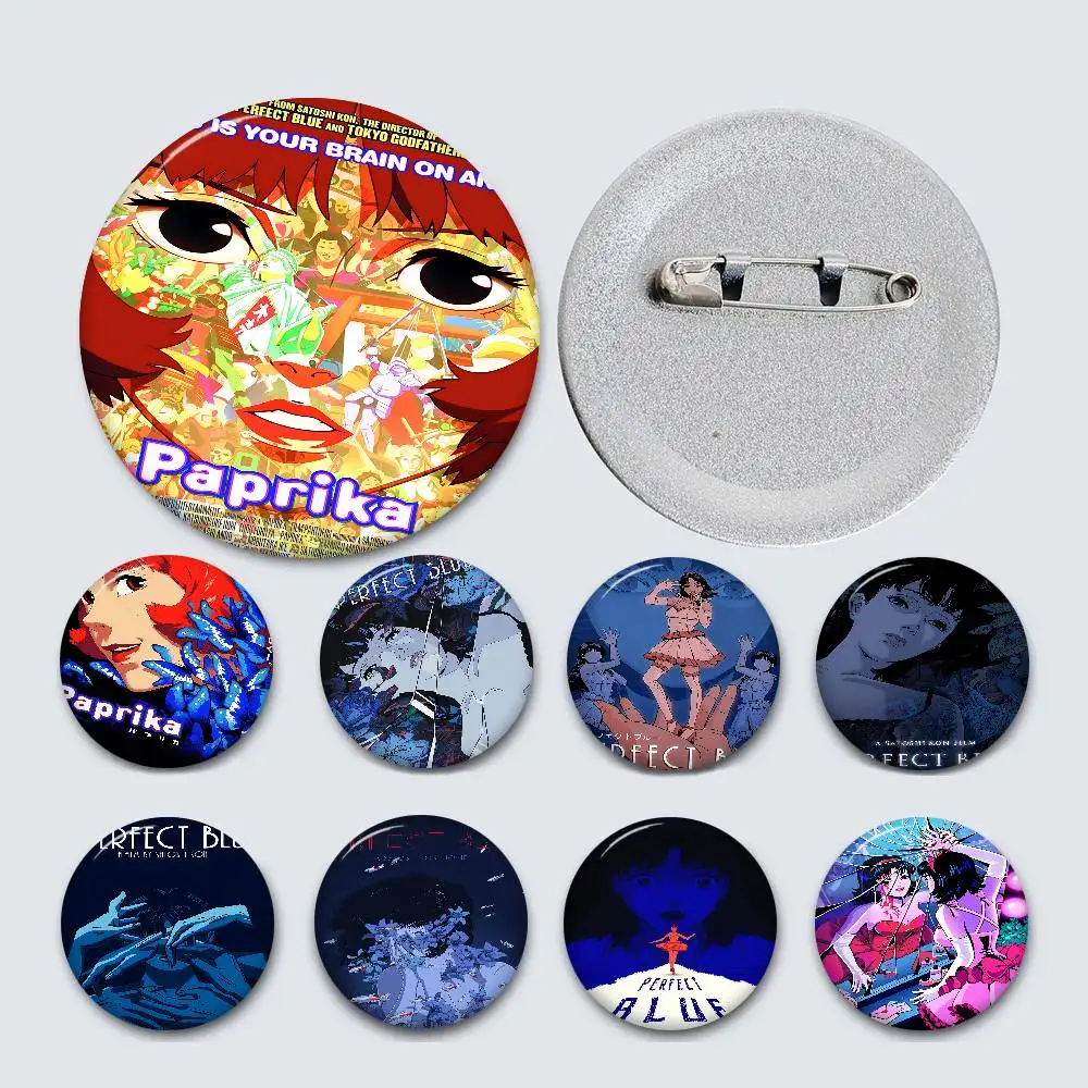 Anime P-Perfect B-Blue 32/44/58MM Customizable Button Pins Cute Funny Creative Badge Jewelry Decor Gifts For Friends