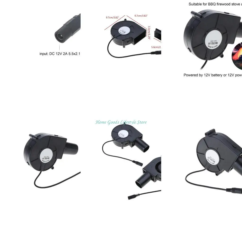 

E74E 97 x 33 мм Blower 12V 2A AC Powered Fen