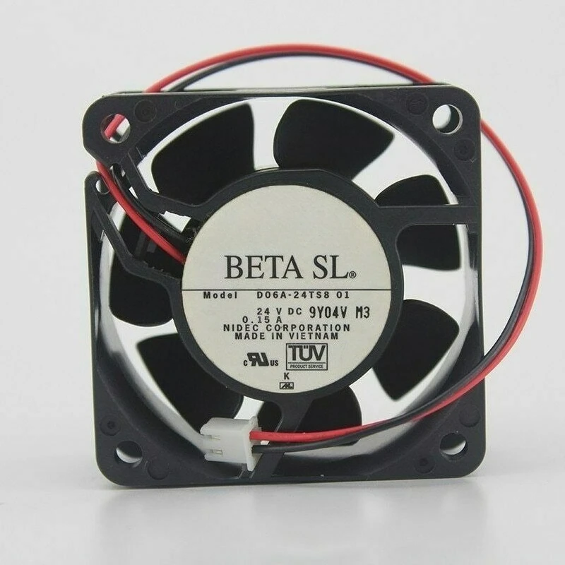 ДЛЯ Nidec D06A-24TS8 01 DC 24 В 0,15 А 60*60*25 мм 6 см 2-проводной инверторный охлаждающий вентилятор