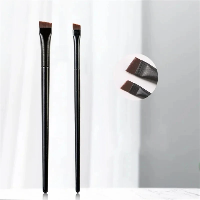 1/2/3/4/5PCS Eyeliner Brush Ultra Thin Fine Oblique Angle Flat Head Eyebrow Brush High Quality Small Angled Eyebrow Liner Brush