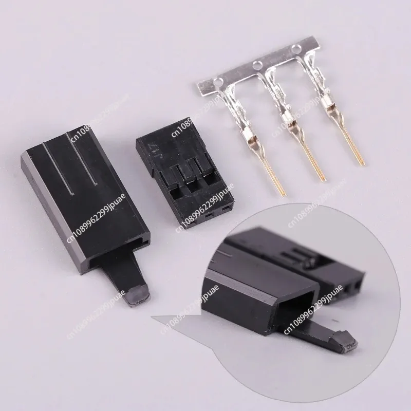 RC Model Aircraft Servo Plug 10 Sets Gold Plated Anti-Loose Buckle Servo Connector Compatible With FUTABA JR