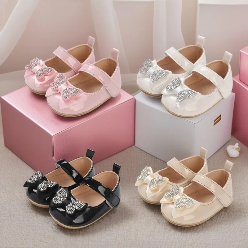 

Детские первые ходунки для детей 0-18 месяцев, весенне-осенняя противоскользящая обувь на резиновой подошве на плоской подошве, обучающая обувь для новорожденных, модная