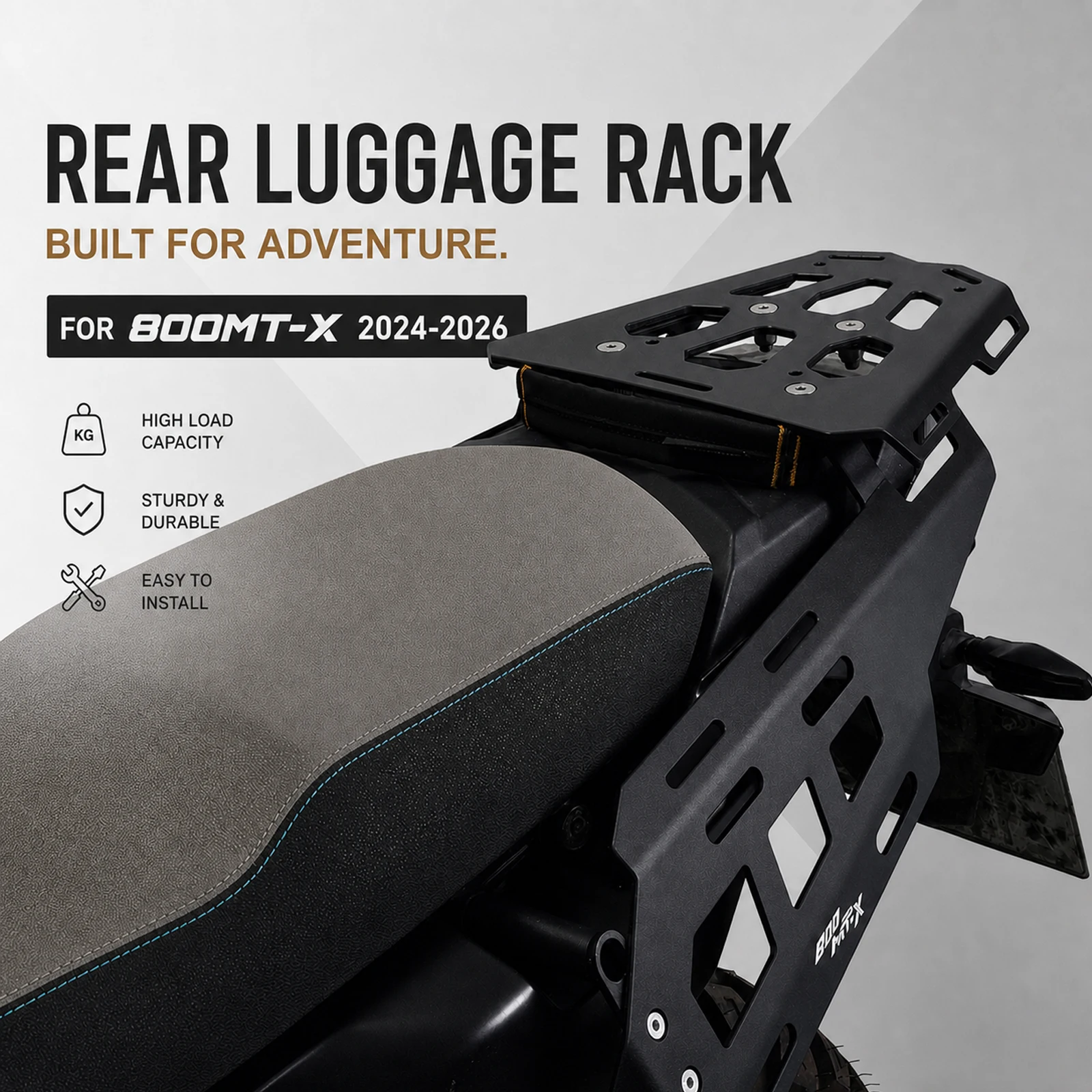 FOR CFMOTO 800MT-X 800MTX 800 MT-X 24-26 Motorcycle Rear Cargo Rack Tail Luggage Carrier Trunk Mounting Hoop Support Accessories