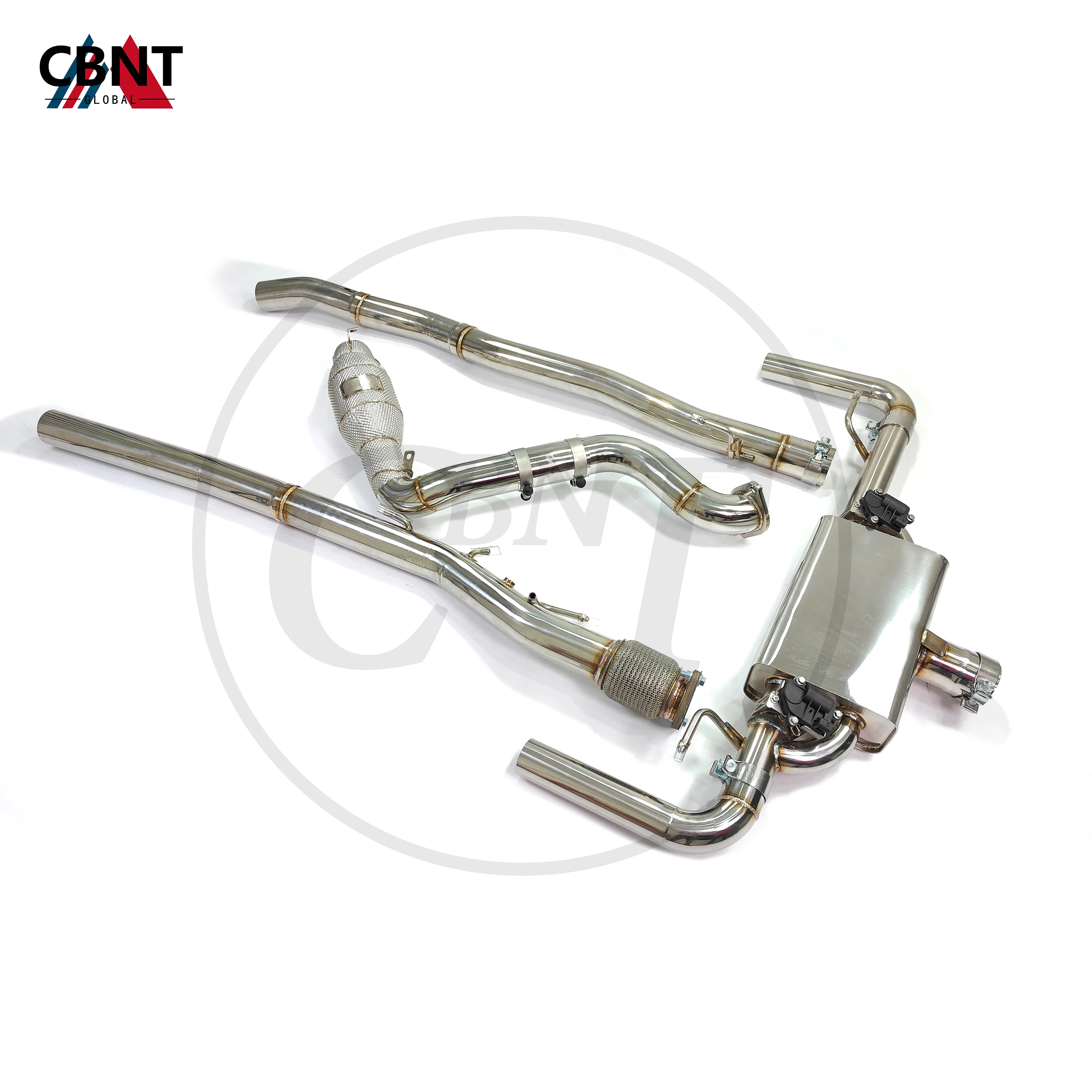 

CBNT для Benz A35 CLA35 GLA35 GLB35 AMG глушитель выхлопной трубы Valvetronic Catback SS304 выхлопная система с клапаном