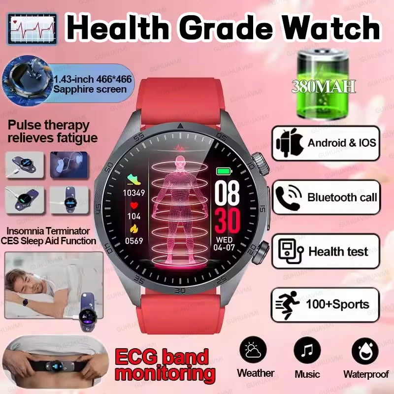 

Новые смарт-часы 2026 года для мониторинга состояния здоровья: пульсометр, ЭКГ+ППГ, сапфировый экран 1,43 дюйма, отслеживание сна, уровня жира в крови, мочевой кислоты, HD-звонки